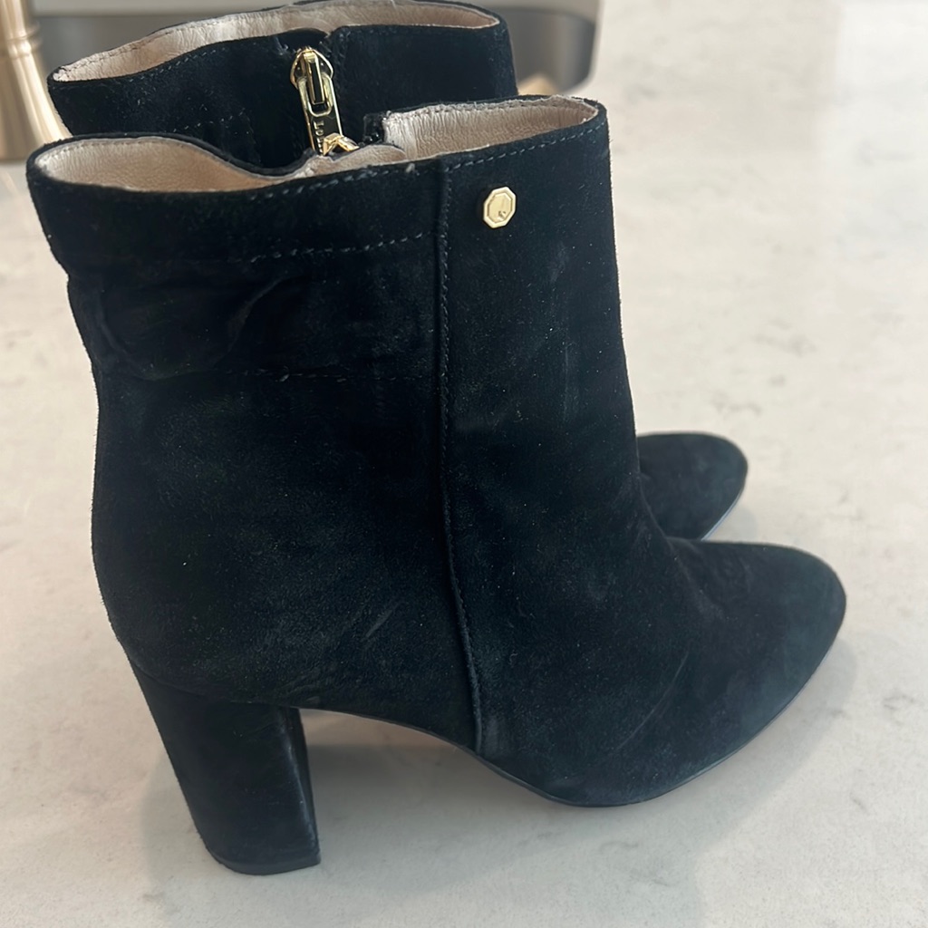 Louis Et Cie Black Suede Boots Size 7